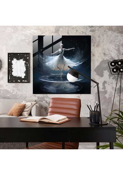 Balerin Cam Tablo - Kırılgan ve Güzel Duvar Tablosu - Balerin, Modern Sanat, Balerin, Cam Duvar Tablosu, 30X30 modelleri