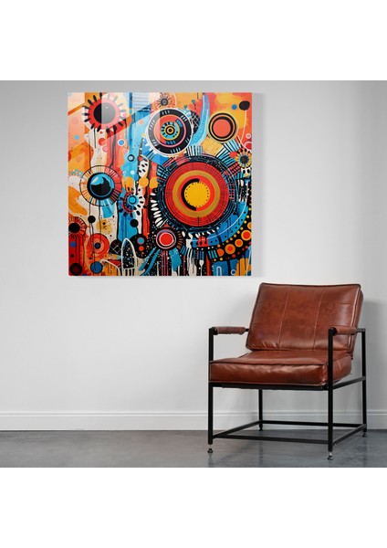 Bohem Patlama Cam Baskı - Bohem, Bohem, Modern Sanat, Akrilik Tablo, 30X30