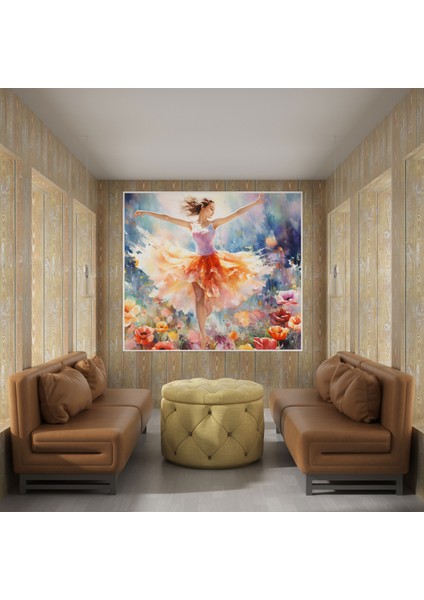 Canlı Balerin Kanvas Tablo - Balerin, Kanvas Tablo, Duvar Dekorasyonu, Kanvas Tablo, 30X30 modelleri
