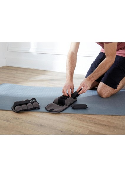 Gri Domyos Ayarlanabilir Bilek Ağırlığı - 2 / 2 kg - Gri - Tonesoftbell 2,5 kg fiyatları