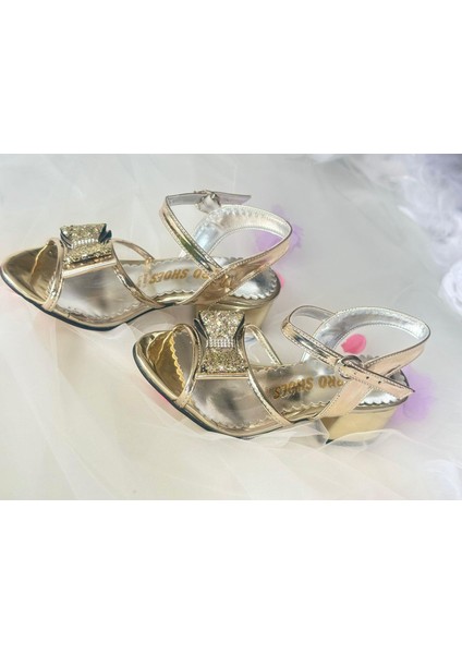 Gala Önü Simli Fiyonklu Topuklu Çocuk Ayk fiyatları