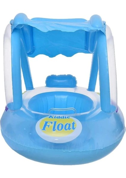 Şişme Gölgelikli Bebe Flotörü Bebek Simiti Baby Float Oturaklı Bebek Simidi