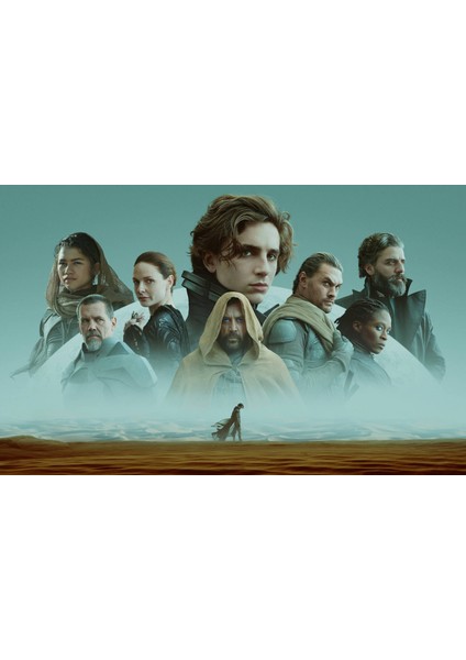 30x42 Çerçevesiz Dune Çöl Gezegeni Film Tasarım Poster