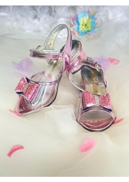 Gala Önü Simli Fiyonklu Topuklu Çocuk Ayk fırsatları