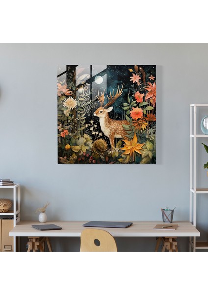 Bohem Ormanı Cam Baskı - Bohem, Bohem Ormanı Cam Baskı, Cam Sanatı, Mistik Orman, 30X30