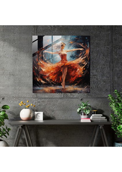 Balerin Dinamik Cam Baskı - Balerin, Akrilik Tablo, Modern Sanat, Cam Baskı, 30X30 fiyatları