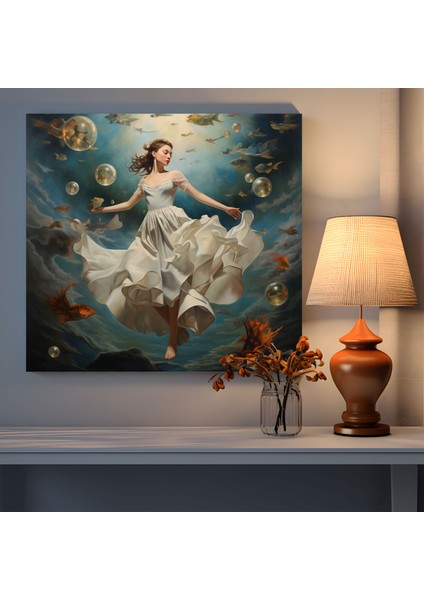 Sürrealist Balerin Kanvas Tablo - Balerin, Tablo, Balerin, Kanvas Tablo, 30X30 fiyatları