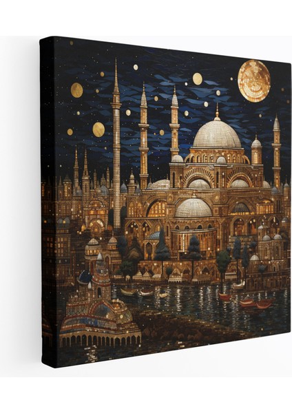 Osmanlı Imparatorluğunun Nefis Mimari Harikaları Mozaik Kanvas Tablo, 30X30