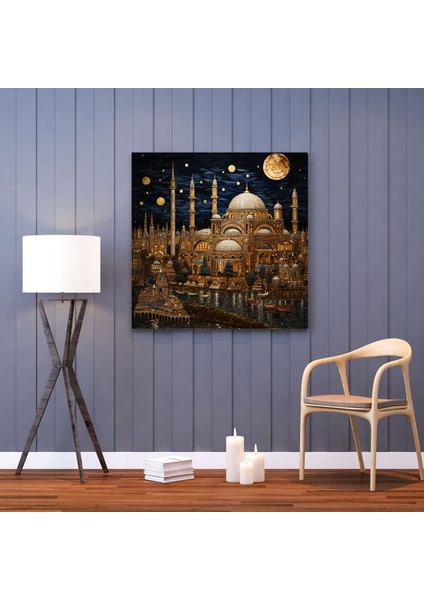 Osmanlı Imparatorluğunun Nefis Mimari Harikaları Mozaik Kanvas Tablo, 30X30
