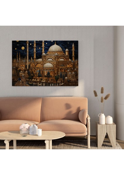 Osmanlı Imparatorluğunun Nefis Mimari Harikaları Mozaik Kanvas Tablo, 30X30