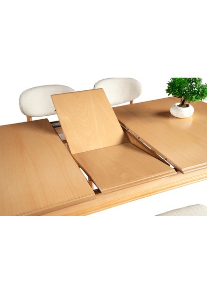 Erezoğulları Mobilya Elegant Natural Mdf Mutfak Yemek Masası 90x140