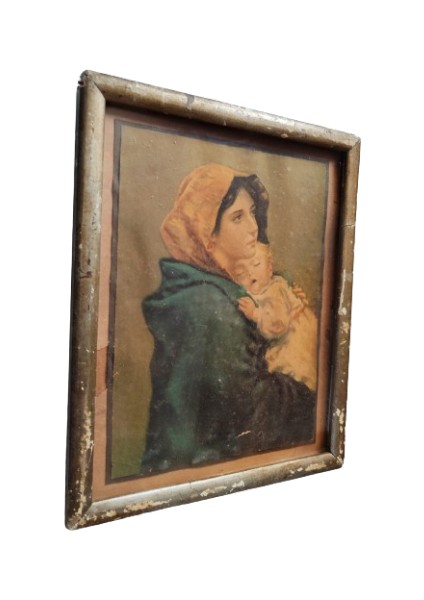 Ferruzzı'nin Muhteşem Çerçeveli "sokakların Madonna'sı" Antika Tablosu fiyatları