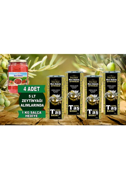 MAVİ AKDENİZ Erken Hasat Soğuk Sıkım Naturel Sızma  Zeytin Yağı 0.3ASIT