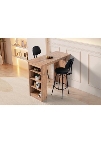 Vista Eylül Bar Raflı Mutfak Masa Takımı 50x120 fiyatları