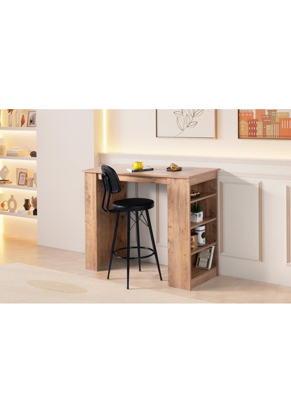 Vista Eylül Bar Raflı Mutfak Masa Takımı 50x120 modelleri