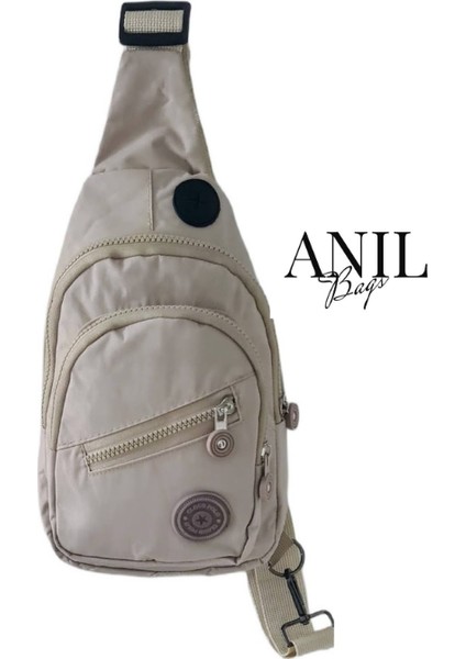 Anıl Bags Unisex Krinkıl Su Geçirmez Çanta, Çapraz Askılı Omuz ve Göğüs Çantası, Bodybag