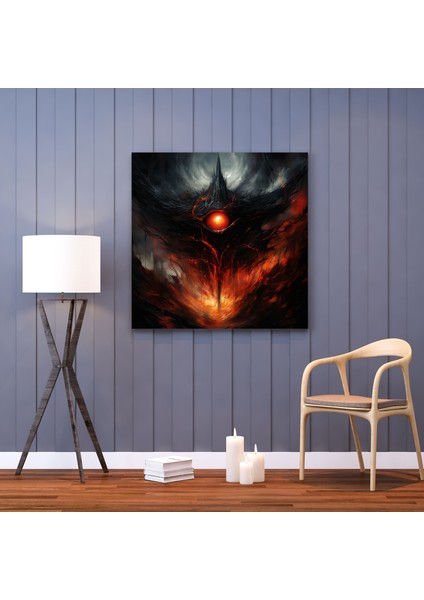 Yüzüklerin Efendisi Duvar Dekorasyonu - Yüzüklerin Efendisi, Duvar Süslemesi, Güç, Sauron, 30X30