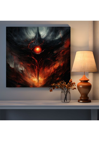 Yüzüklerin Efendisi Duvar Dekorasyonu - Yüzüklerin Efendisi, Duvar Süslemesi, Güç, Sauron, 30X30