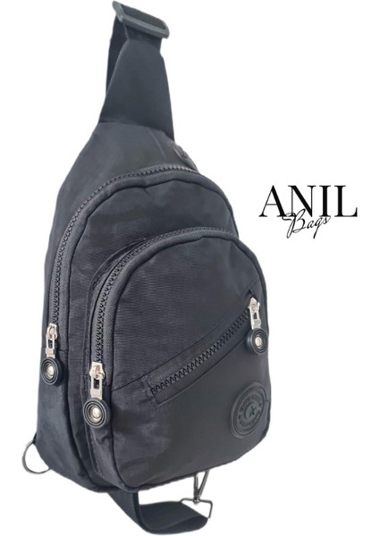 Anıl Bags Unisex Krinkıl Su Geçirmez Çanta, Çapraz Askılı Omuz ve Göğüs Çantası, Bodybag