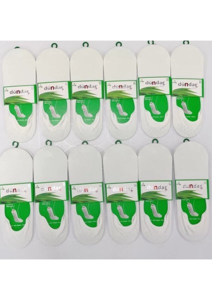 12'li Paket Arkası Silikonlu Kaymayan Bambu Babet Çorap