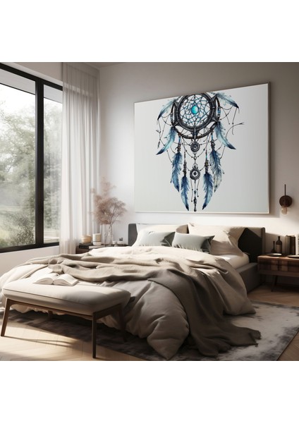 Güneybatı Duvar Sanatı - Elle Çizilmiş Dreamcatcher - Güneybatı, Duvar Dekorasyonu, Ev Dekorasyonu, Güneybatı, 50X50