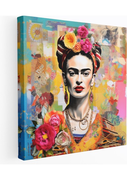 Frida Kahlo Kanvas Tablo - Frida Kahlo, Tuhaf Sanat Eserleri, Duvar Sanatı, Kanvas Tablo, 30X30