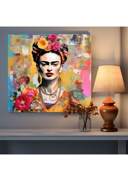 Frida Kahlo Kanvas Tablo - Frida Kahlo, Tuhaf Sanat Eserleri, Duvar Sanatı, Kanvas Tablo, 30X30