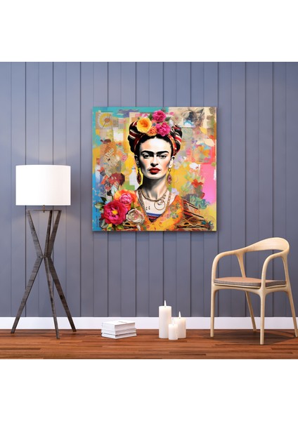 Frida Kahlo Kanvas Tablo - Frida Kahlo, Tuhaf Sanat Eserleri, Duvar Sanatı, Kanvas Tablo, 30X30