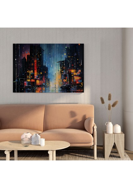 Yağmur Kanvas Tablo - Yağmur, Kanvas Tablo, Yağmur Kanvas Tablo, Gece, 30X30 fiyatları