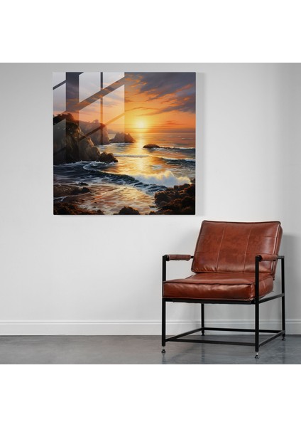 Gün Batımı Serenity Cam Baskı, 30X30 fiyatları