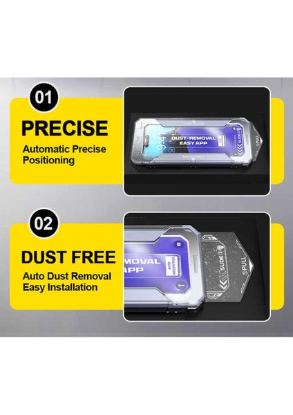 Apple iPhone 11 Pro Max Uyumlu Ekran Koruyucu Takma Aparatlı Kolay Kurulum Darbelre Dayanklı Temperli Cam fırsatları