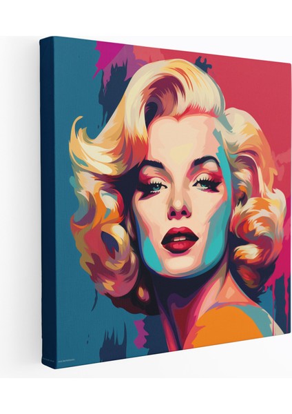 Marilyn Monroe Kanvas Tablo - Pop Art Tarzı Duvar Tablosu - Marilyn Monroe, Kanvas Tablo, Pop Art, Duvar Sanatı, 50X50