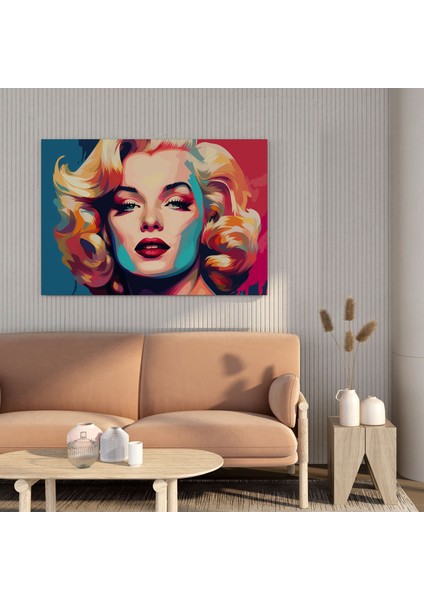 Marilyn Monroe Kanvas Tablo - Pop Art Tarzı Duvar Tablosu - Marilyn Monroe, Kanvas Tablo, Pop Art, Duvar Sanatı, 50X50