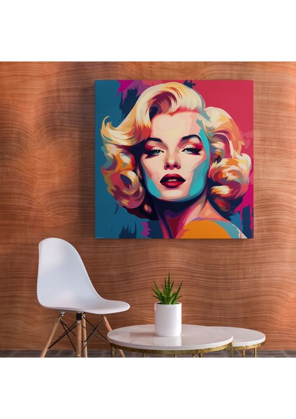 Marilyn Monroe Kanvas Tablo - Pop Art Tarzı Duvar Tablosu - Marilyn Monroe, Kanvas Tablo, Pop Art, Duvar Sanatı, 50X50