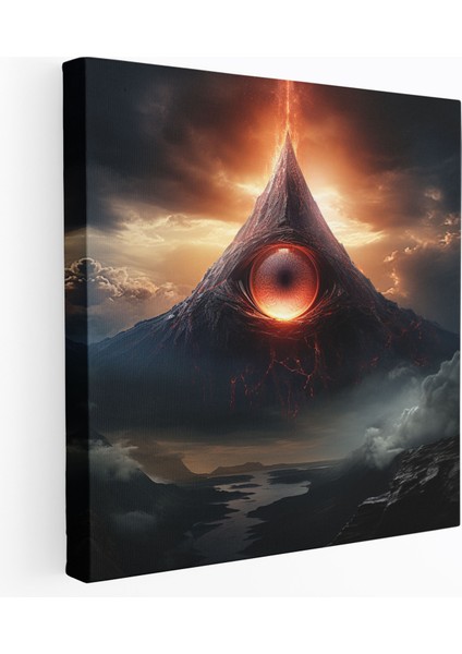Yüzüklerin Efendisi Kanvas Tablo - Sauron'un Gözü - Yüzüklerin Efendisi, Yüzüklerin Efendisi, Duvar Sanatı, Kanvas Tablo, 30X30