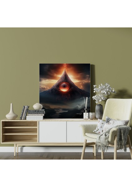 Yüzüklerin Efendisi Kanvas Tablo - Sauron'un Gözü - Yüzüklerin Efendisi, Yüzüklerin Efendisi, Duvar Sanatı, Kanvas Tablo, 30X30 modelleri