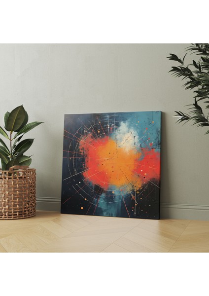 Yıldız Haritası Kanvas Tablo - Yıldız Haritası, Göksel Tablo, Duvar Sanatı, Yıldız Haritası, 30X30 modelleri