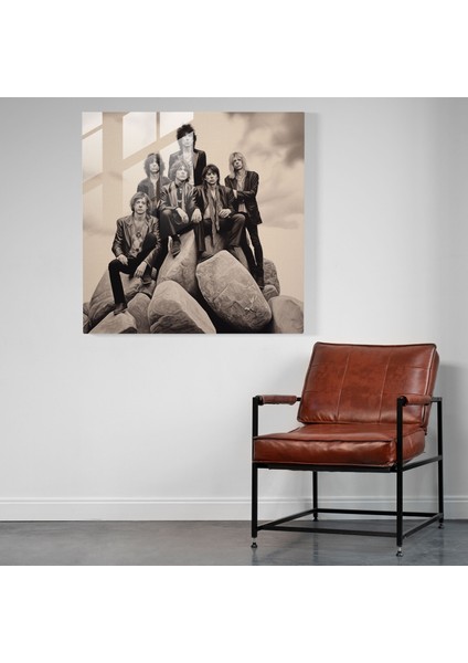 Sakin Rolling Stones Cam Baskı - Rolling Stones, Cam Duvar Sanatı, Sakin Manzara, Ev Dekorasyonu, 30X30