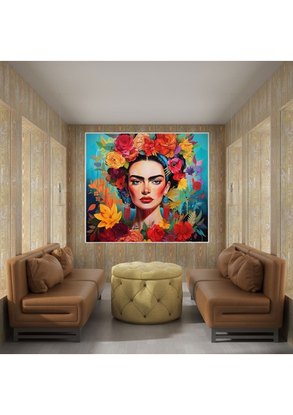Frida Kahlo Kanvas Tablo - Frida Kahlo, Akrilik Tablo, Kanvas Tablo, Ev Dekorasyonu, 30X30 fiyatları
