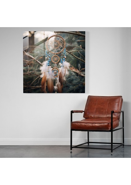 Kızılderili Dreamcatcher Cam Baskı - Kızılderili, Düşkapanı, Kızılderili, Modern Sanat, 30X30 modelleri