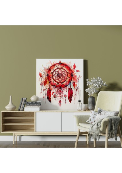 Kızıl Hint Duvar Dekorasyonu - Kızıl Hint, Kırmızının Canlı Tonları, Duvar Dekorasyonu, Kızıl Hint, 30X30