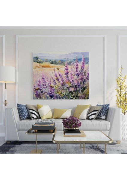 Dünyanın En Güzel Manzaraları - Lavanta Tarlası Kanvas Tablo - Dünyanın En Güzel Manzaraları, Duvar Sanatı, Dünyanın En Güzel Manzaraları, Vızıldayan Arılar, 30X30 fiyatları