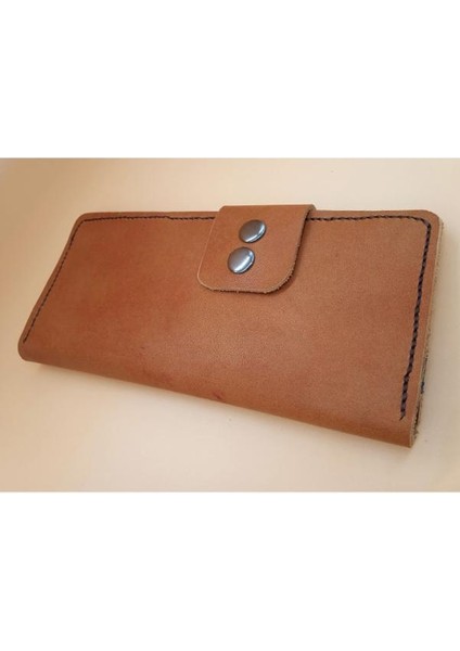 Kesimden Dikime Tamamen El Emeği Deri Cüzdan 12 Kart 2 Banknot Alanı (19.4cm*8,5cm) 21T2