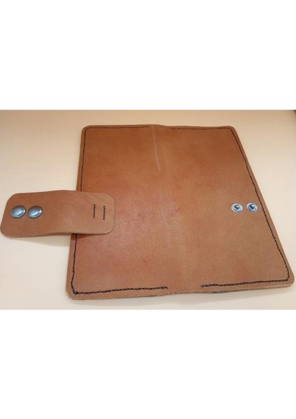 Kesimden Dikime Tamamen El Emeği Deri Cüzdan 12 Kart 2 Banknot Alanı (19.4cm*8,5cm) 21T2