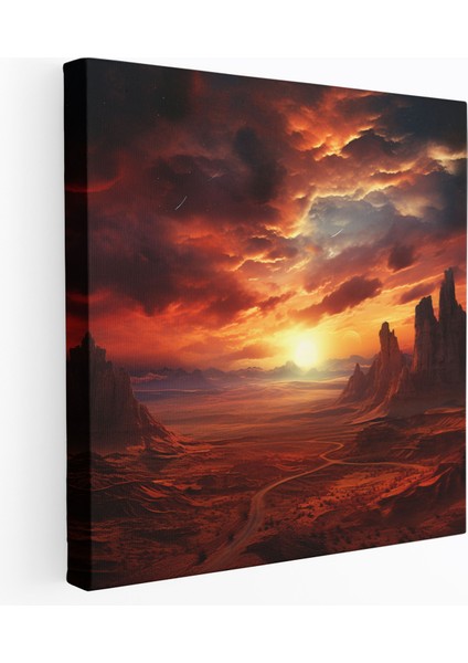 Güneybatı Kanvas Tablo - Çöl Gün Batımı - Güneybatı, Kanvas Tablo, Kanvas Tablo, Duvar Sanatı, 30X30