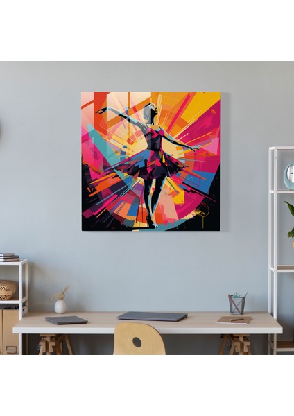 Pop Art Balerin Cam Baskı - Balerin, Duvar Süslemesi, Illüstrasyon, Modern Sanat, 30X30 modelleri