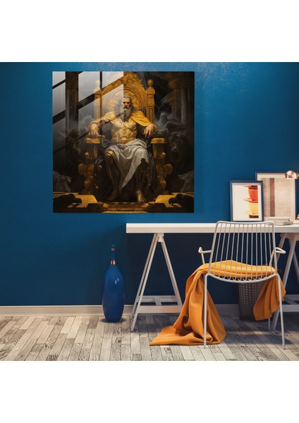 Zarif Rönesans Yağlıboya Tablo Cam Baskı, 30X30