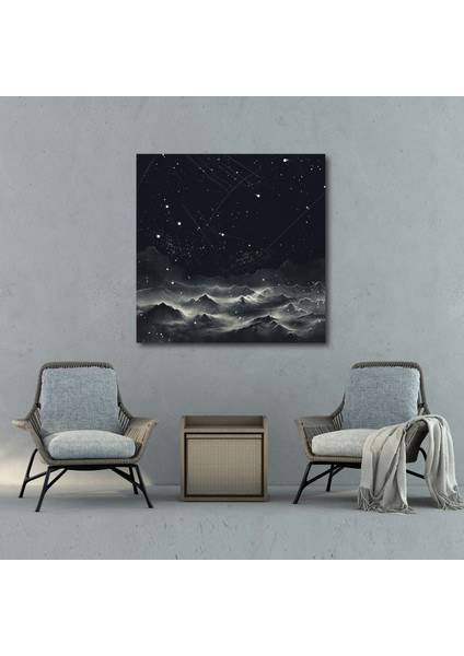 Yıldız Haritası Duvar Dekorasyonu - Yıldız Haritası, Minimalist, Takımyıldız Haritası, Ev Dekorasyonu, 30X30 fiyatları