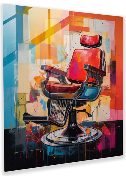 Berber Soyut Cam Baskı - Berber, Cam Sanatı, Cam Baskı, Soyut Resim, 30X30