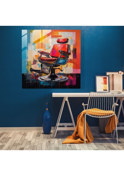 Berber Soyut Cam Baskı - Berber, Cam Sanatı, Cam Baskı, Soyut Resim, 30X30 modelleri